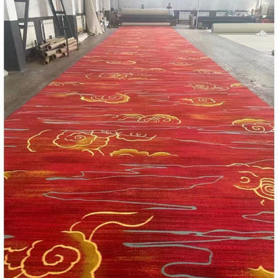 Conception personnalisée de style de luxe Matériau nylon/laine Tapis Axminster pour plancher d'hôtel