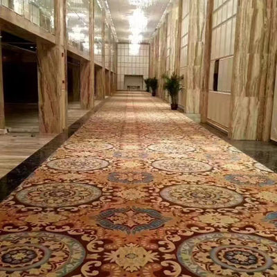 80% de laine 20% de nylon tapis pour le hall de banquets Vente personnalisée Axminster Ball Tufted