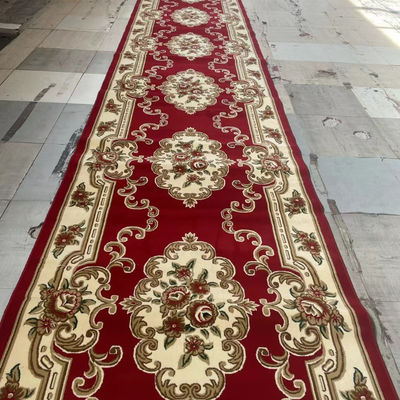 Fabrication à la machine de fil de tapis doux pour salle de prière Lavable musulman Rouleau de tapis mural