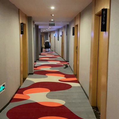 Hôtel 5 étoiles Corridor Haute pile Luxe Tapis imprimé Axminster Paroi à paroi