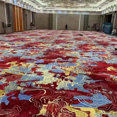 80% de laine 20% de nylon résistant au feu Axminster Cut Pile Hôtel Casino Event Locus Carpet