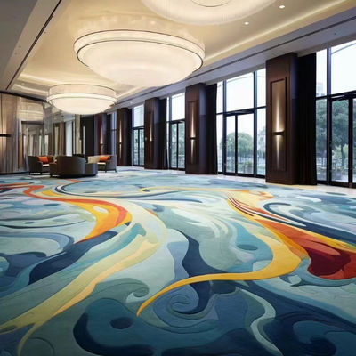80% de laine 20% de nylon résistant au feu Axminster Cut Pile Hôtel Casino Event Locus Carpet