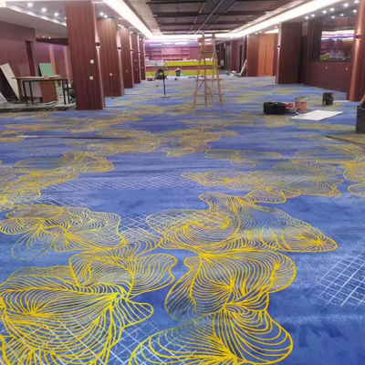 80% de laine 20% de nylon résistant au feu Axminster Cut Pile Hôtel Casino Event Locus Carpet