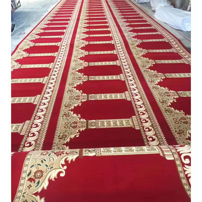 Conception du tapis de prière de la mosquée musulmane avec couleur personnalisée et motif de puzzle