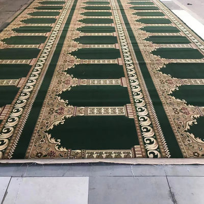 Conception du tapis de prière de la mosquée musulmane avec couleur personnalisée et motif de puzzle