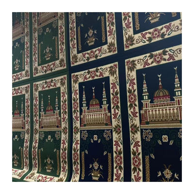 Design de la mosquée musulmane rectangulaire sur mesure Tapis de prière de la mosquée et de la salle de réunion Tapis de mosquée