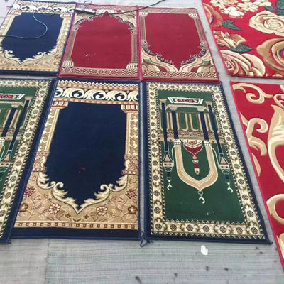 80% de laine et 20% de nylon Salle de réunion de la mosquée musulmane Design de la mosquée tapis de prière