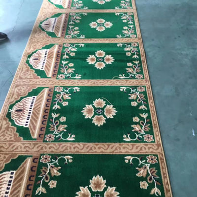 80% de laine et 20% de nylon tapis de prière de mosquée pour la conception de la mosquée musulmane sur mesure
