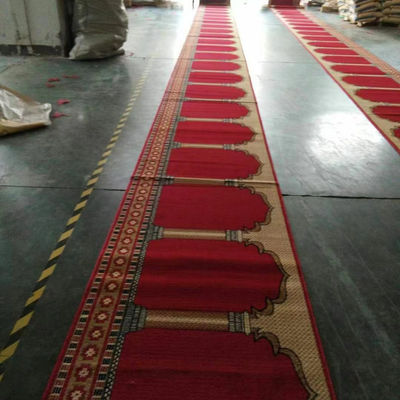 80% de laine et 20% de nylon tapis de prière de mosquée pour la conception de la mosquée musulmane sur mesure