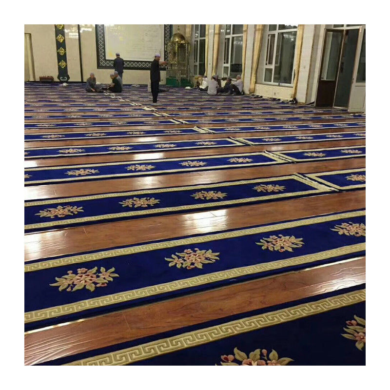 Tapis de prière musulman à l'arrière du jute tapis de prière mur à mur pour la mosquée à la maison