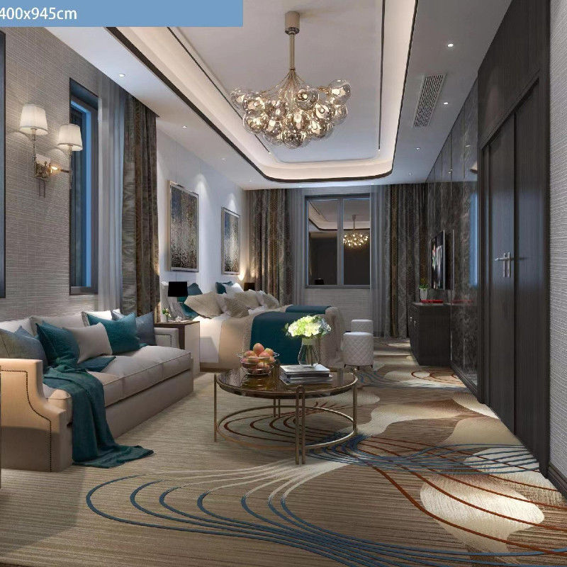 Tapeau d'impression personnalisé de style moderne Matériau en nylon pour tapis mural d'hôtel