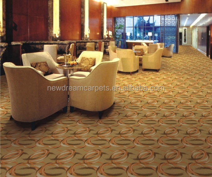Stock 20% Nylon 80% laine tapis Axminster tissé cinq étoiles