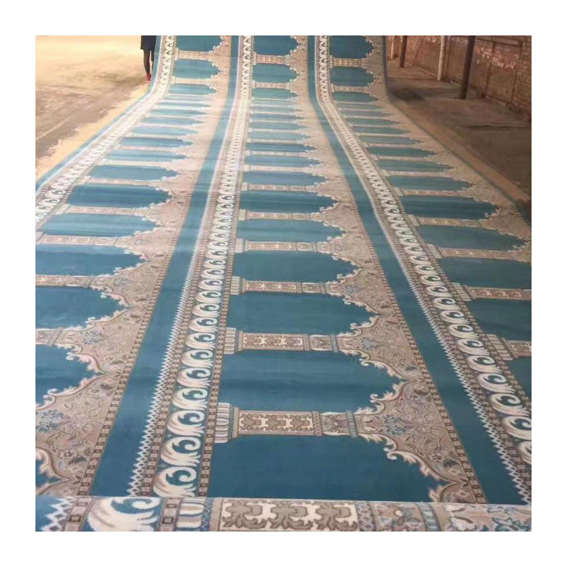 Rouleau de tapis de mosquée lavable à la machine ou à la main de n'importe quelle couleur pour la prière murale à murale