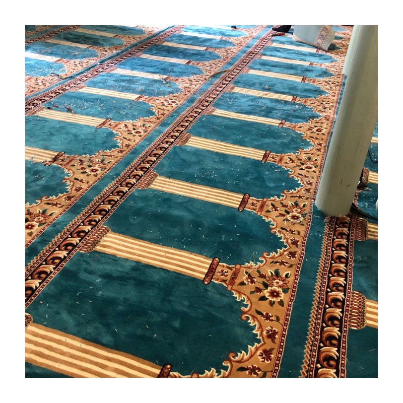 8 mm de hauteur de pile anti-dérapant moquette de la mosquée en rouleau de conception pour la mosquée du Pakistan