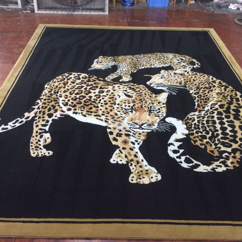 Accepté OEM/ODM Taille personnalisée tapis tufté en tuile super doux et intérieur maison fait à la main