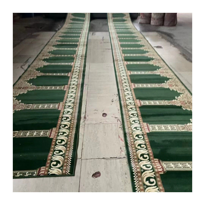 Rouleau de tapis de prière musulman mur à mur dans le style de la mosquée pour la mosquée