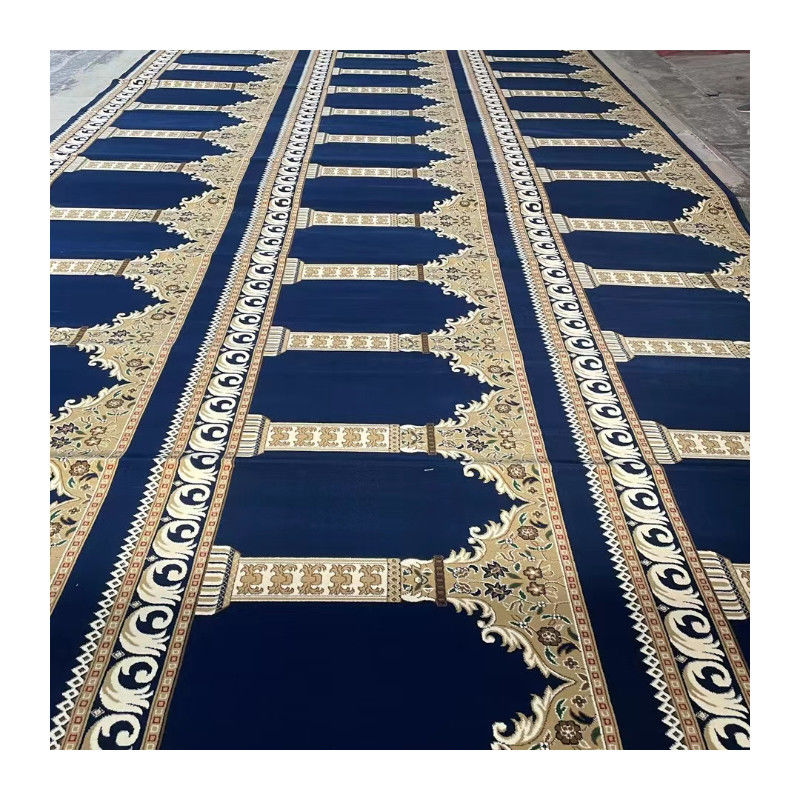 Jute ou PP Retour sur mesure Des motifs de prière de mosquée Tapis pour mosquée musulmane 4 * 25 rouleau