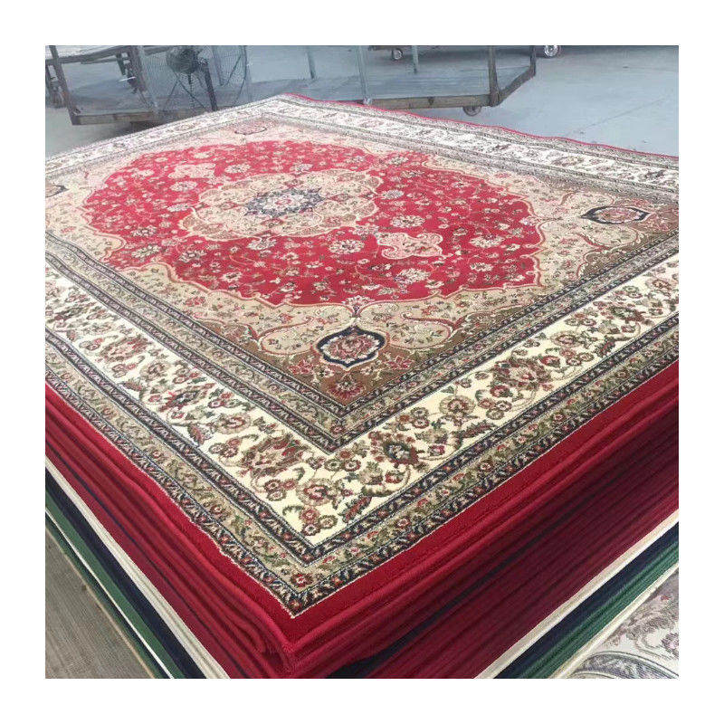 Tapis personnalisés pour la mosquée Salle de prière Salle de banquet Axminster 4*25 Rouleau Machine tapis tissé