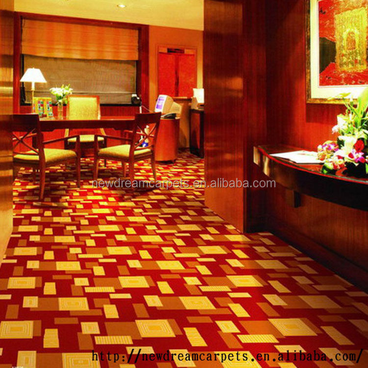 Vente de Guangdong ND1231 Hautes rangées Axminster Tapis mur à mur avec motif de pile coupée
