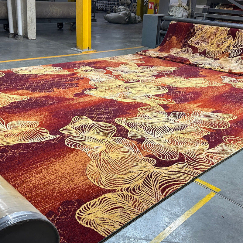 Résistance au feu Tapis de casino floral Axminster avec 7 pouces de pique et de coupe