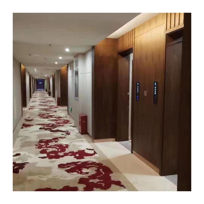 Carpet d'hôtel commercial fabriqué à la machine WILTON avec 80% de laine et 20% de nylon ignifuge