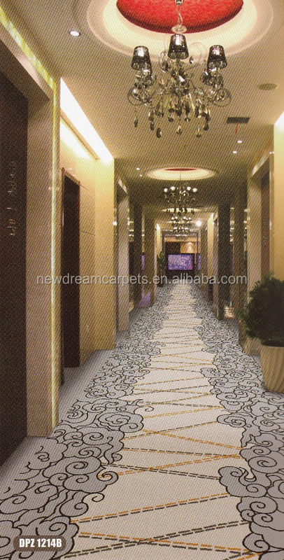 Tapis de couloir d'hôtel fabriqué à la machine dans le style Jacquard pour vos besoins