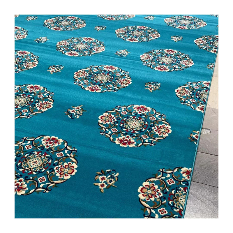 OEM ODM Modèles personnalisés 4 * 25 Roll Axminster Mosquée tapis de prière pour la mosquée musulmane
