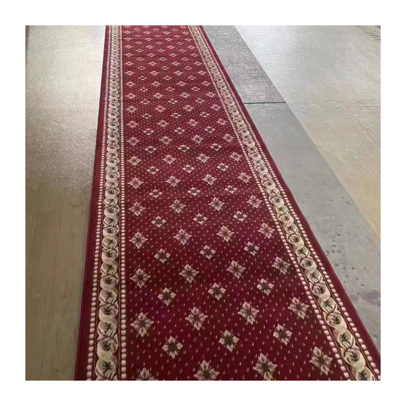 Tapis personnalisés Axminster Coupe Pile Mosquée Tapis de prière Rectangle 4 * 25 Rouleau pour la mosquée