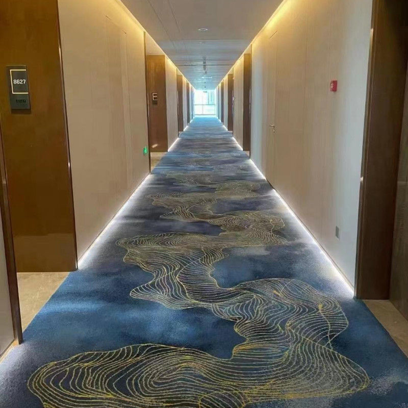 Tapis résistant au feu pour plancher commercial, forme rectangulaire et tapis en nylon mur à mur