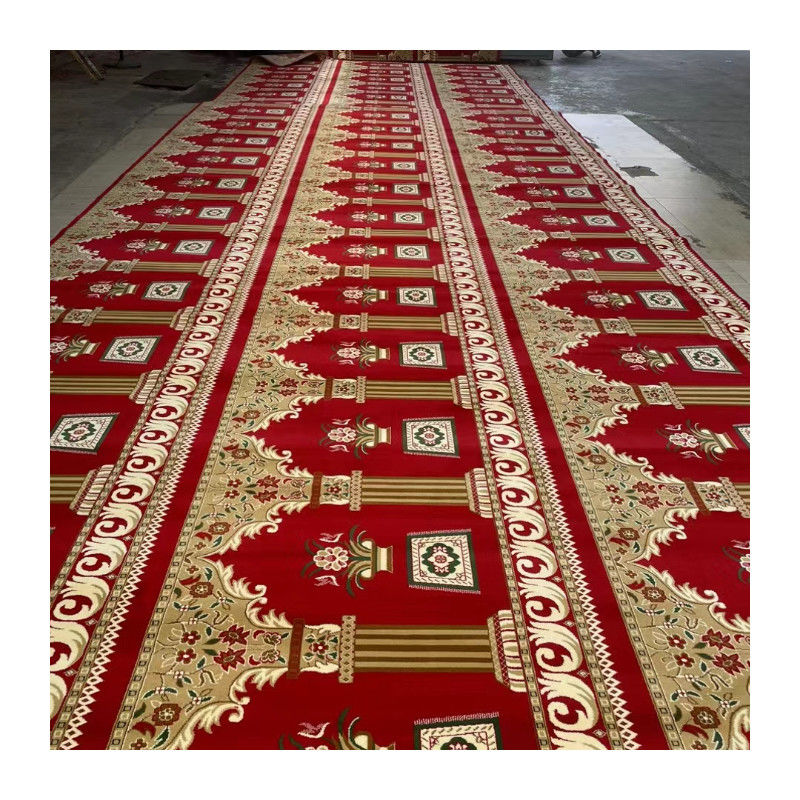 Des prix abordables MACHINE MADE Moderne style Mosquée Tapis mur à mur dans de nombreuses couleurs