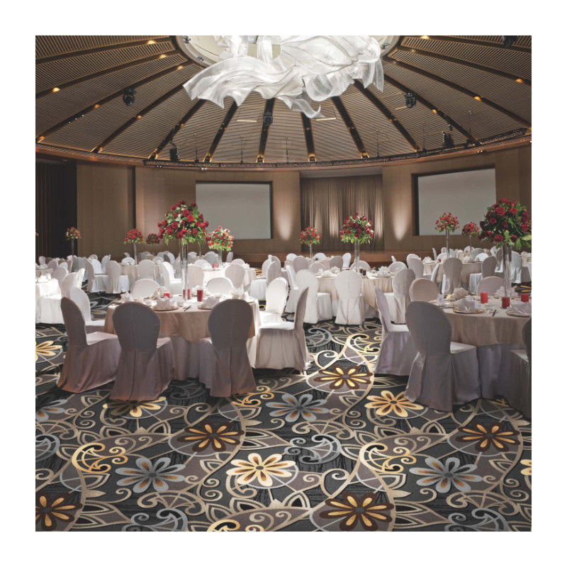 80% de laine 20% de nylon Tapis de salle de banquet Axminster pour le hall d'entrée de l'hôtel et la décoration des chambres