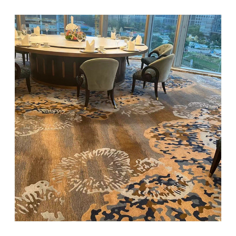 Tapis imprimé par couleur fluorescent de 8 à 15 mm pour lutter contre les ravageurs dans le couloir de l'hôtel