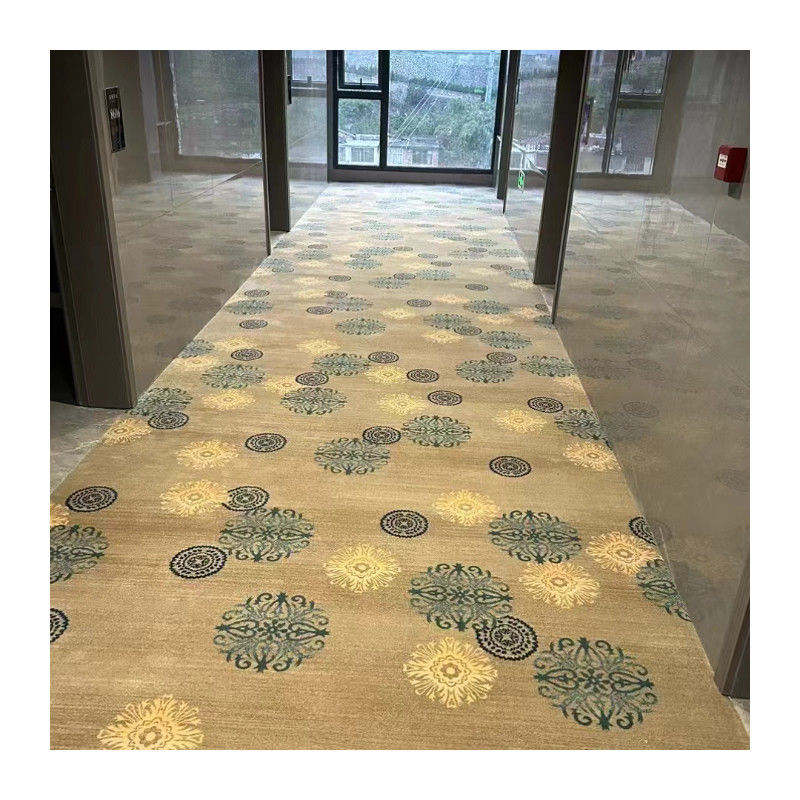 Action en arrière couleur fluorescente tapis de couloir Axminster pour non glissante dans les hôtels de fin