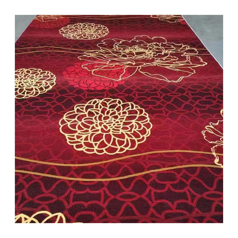 Conception personnalisée de style de luxe Matériau nylon/laine Tapis Axminster pour plancher d'hôtel
