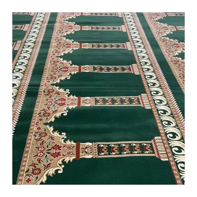 Fabrication à la machine de fil de tapis doux pour salle de prière Lavable musulman Rouleau de tapis mural