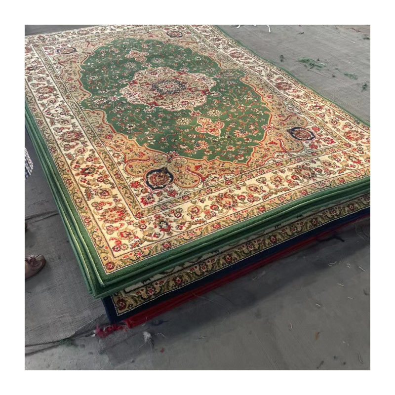 Couleur musulmane personnalisée Paroi à paroi Rouleau de tapis de prière pour la mosquée Doux et durable