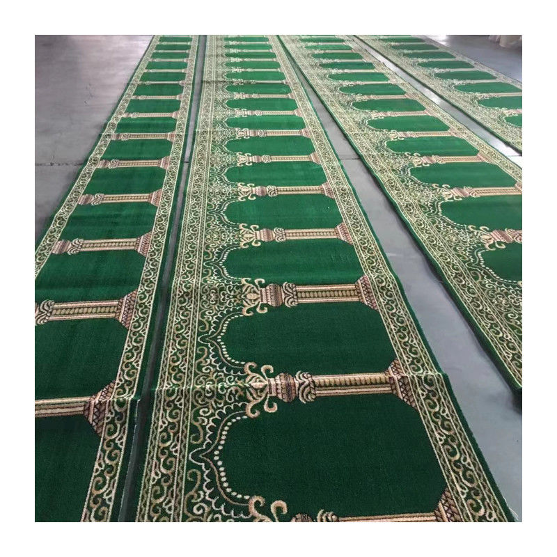 80% de laine et 20% de nylon tapis de prière de mosquée pour la conception de la mosquée musulmane sur mesure